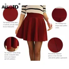 Women's Elastic Pleated Midi Skirt #5