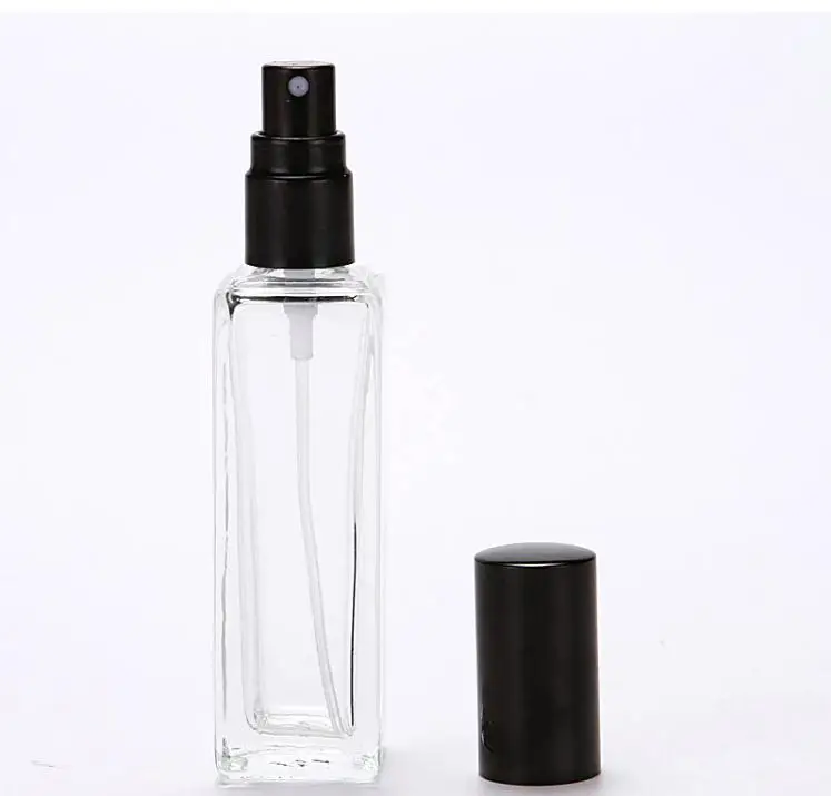 Top Selling 500pcs/lot 20ml Transparent Glass Spray Bottle Portable Mini Perfume Atomizer Bottle With Silver Black Cap SN1166