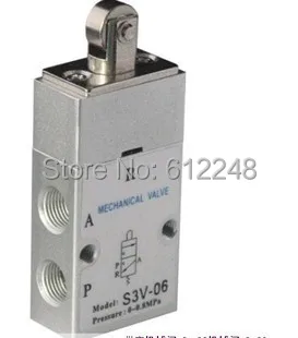 S3V-M5 3 Port 2 Position Single Vertical Pneumatic Mechanical Valve 5mm