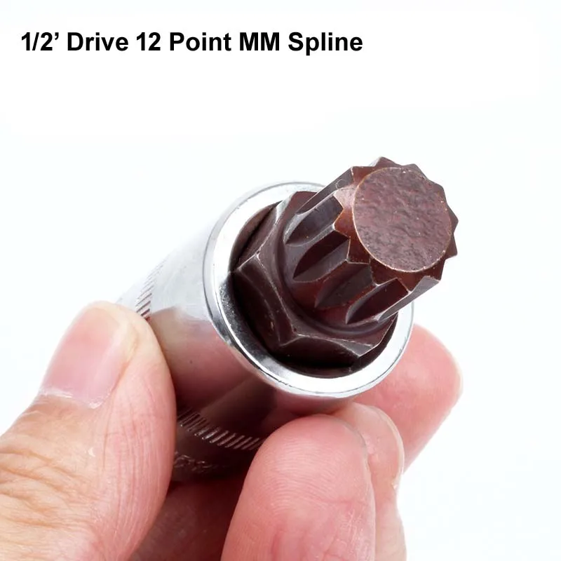 Liga Torx Chave de Fenda Bits Grupo Spline Soquete Bit Grupo s2 Drive 12 Pontos mm m5 m6 m8 M10 M12 M14 M16 60 mm 100 mm Comprimento 1pc