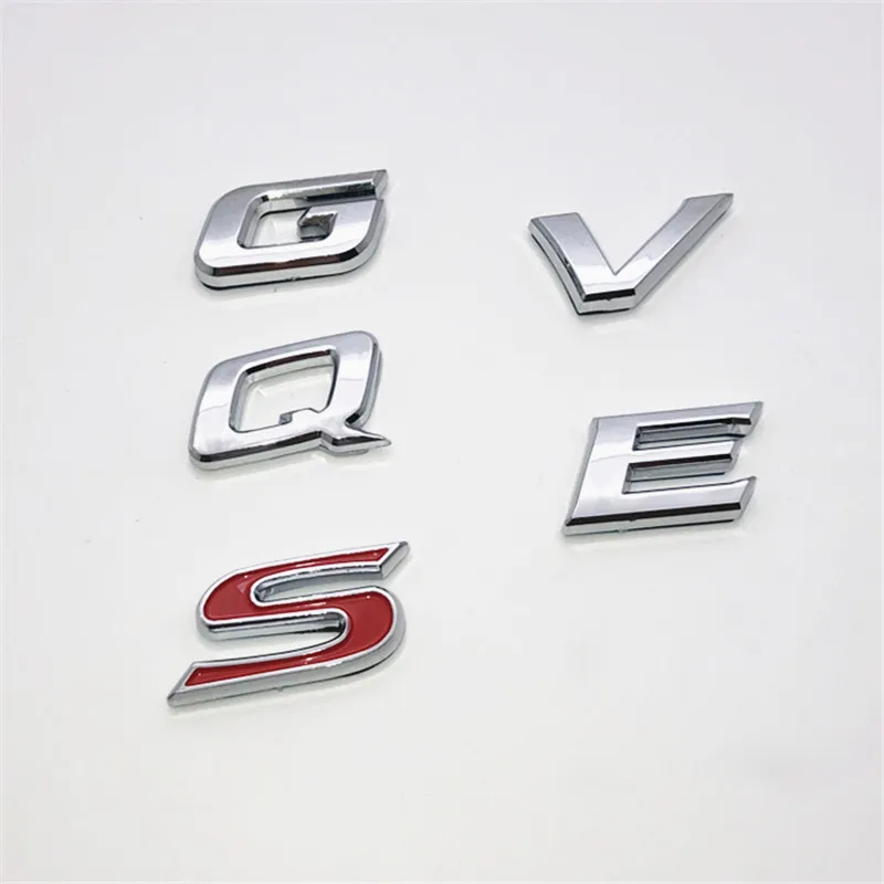 Car 2.0 2.5 240 200G V S E Q Logo for Toyota camry Sign corolla yaris Nissan x-trail Auto ABS Letter Rear Trunk Emblem Badge