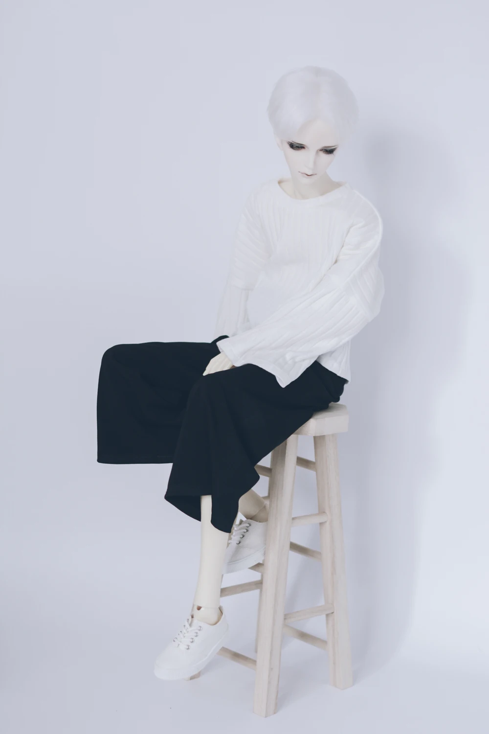 1/4 1/3 Skala BJD Hose mit weitem Bein für BJD/SD SD13 Mädchen SSDF ID75 Onkel Puppenkleidungszubehör Puppe und andere nicht im Lieferumfang enthalten D2661