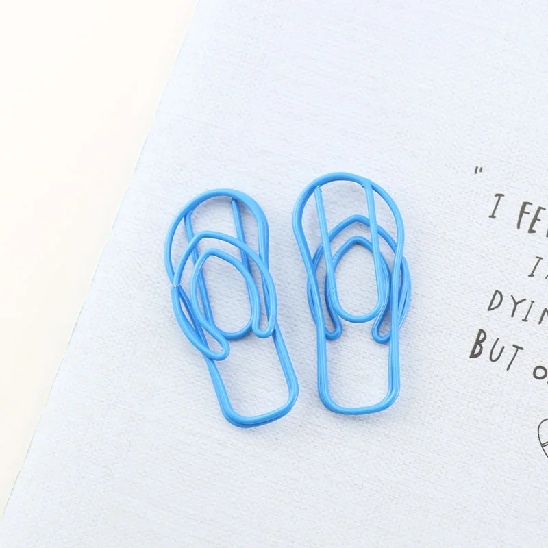 Imagem -02 - Decorativos Clipes de Papel de Metal Clog Styling Clipe de Papel Bonito Paperclip Bookmark Kawaii Office Papelaria