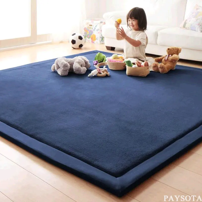 

PAYSOTA-Coral Fleece Tatami Mat, Thickening Rug, Baby Crawling Carpet, Living Room, Tea Table, Bedroom, Shop