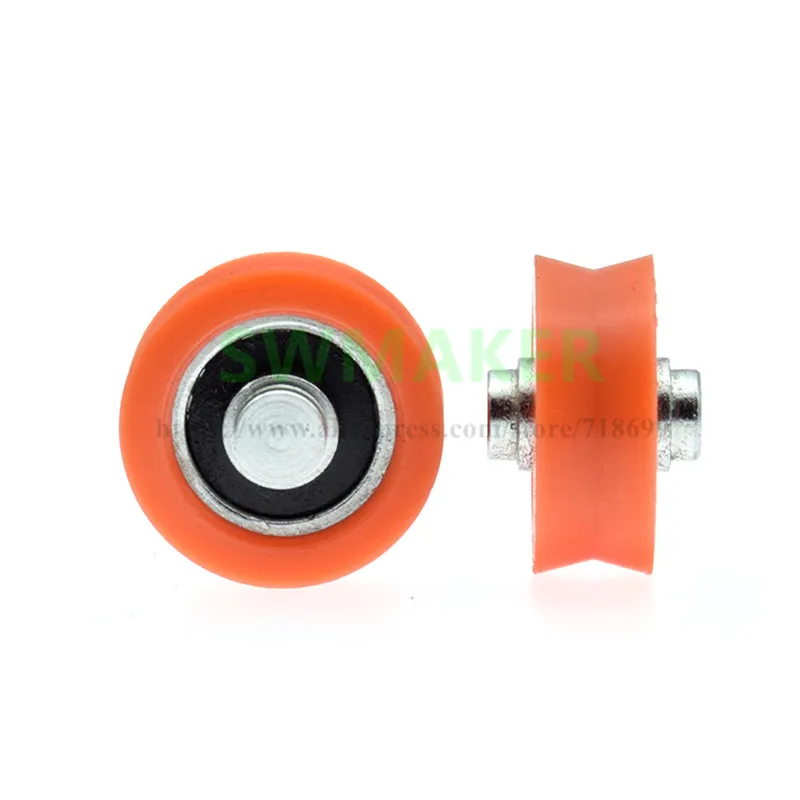 1pcs 6*21*7mm door and window pulley, non-standard V groove wheel, nylon POM polyformaldehyde bearing wheel