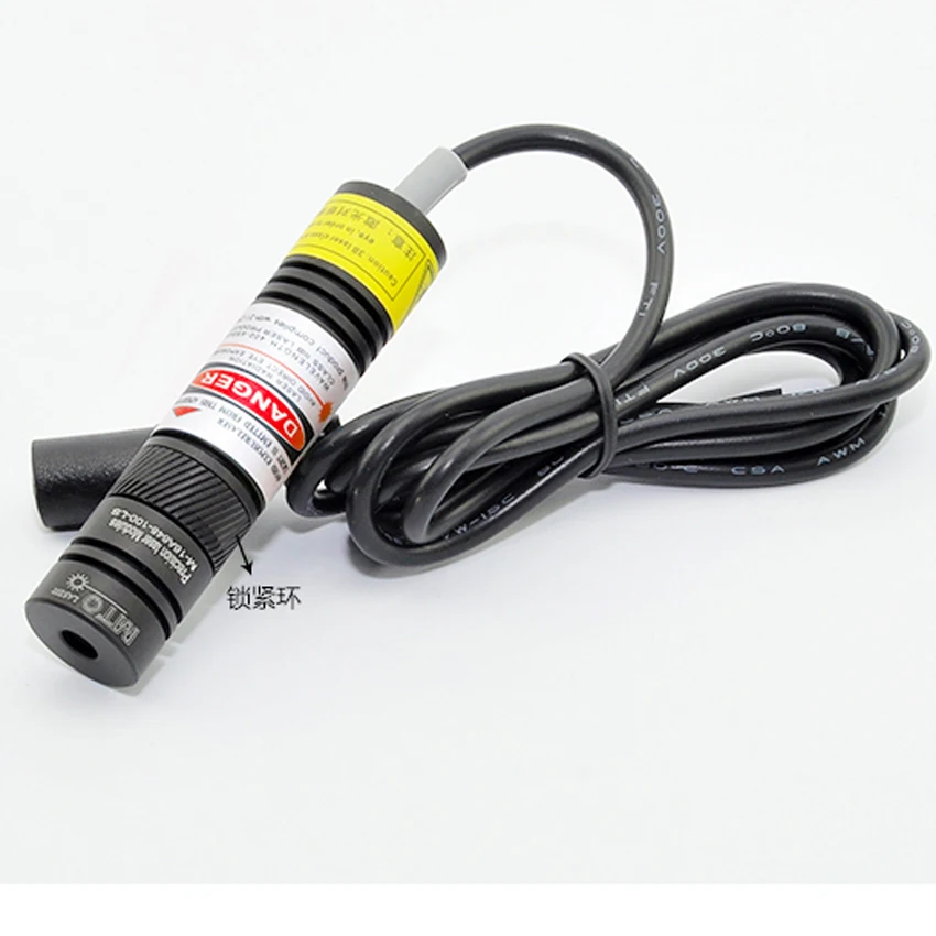 Focusable 650nm 10 mw Rode Laser Dot Module voor Kleren Snijden/Hout Snijden Mechanische Positionering