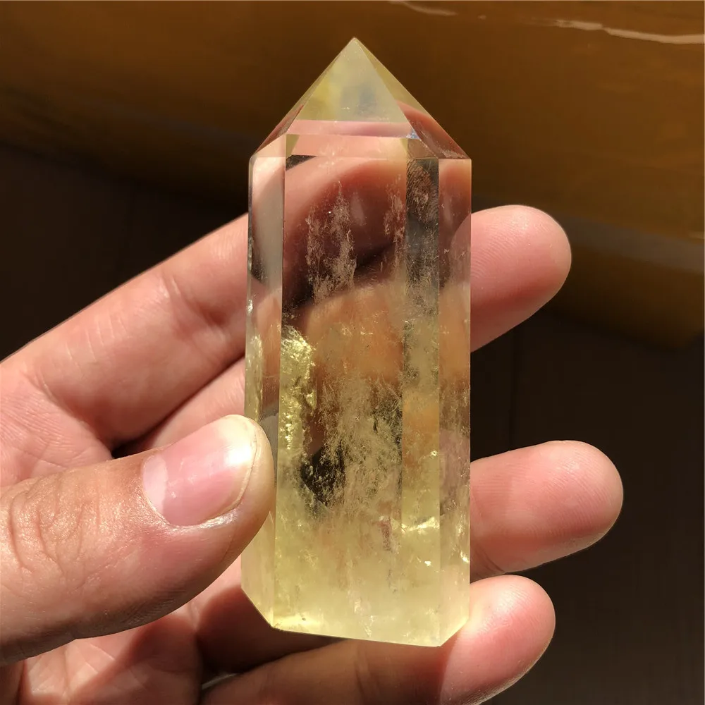 

Natural citrine healing quartz crystal polished wand point