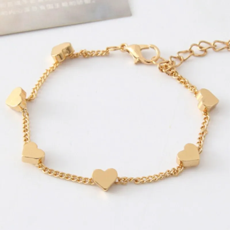 L151 HOT Sale Women LOVE Heart Star Bracelets Infinity Minimalist Jewelry Summer Beach Boho Dainty Pulseras Mujer