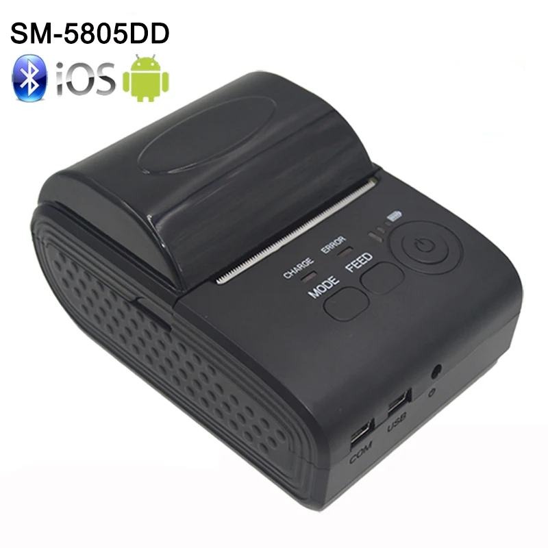 New Arrival ZJ - 5805 58mm Bluetooth 4.0 Android 4.0 POS Receipt Thermal Printer Bill Machine for Supermarket EU / US / UK PLUG