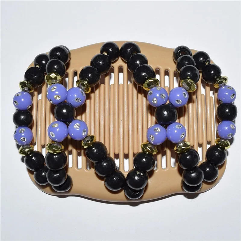 standard comb black wooden beads 20pcs/lot  african butterfly magic comb