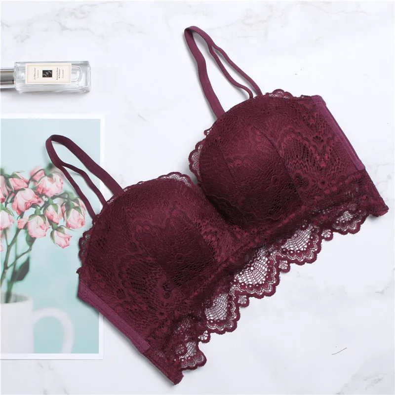 New Adjustable Bra Women Lace Bralette Sexy Lingerie Underwear Wireless Padded Seamless Bra Ultra Strap Padded Bras for Women