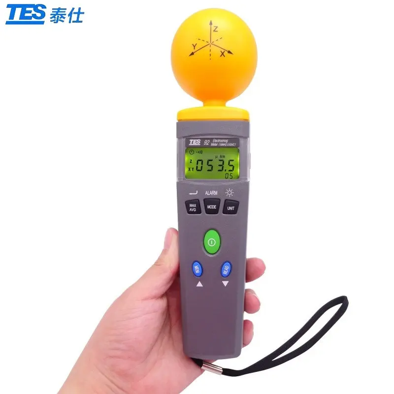 TES-92 EMF Meter Triaxial Data Logger The electromagnetic radiation detector