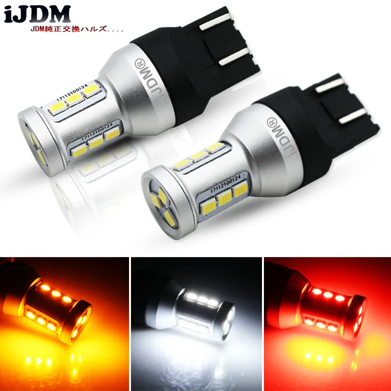 iJDM Car T20 7440 7443 LED Bulbs Canbus OBC T15 W16W LED 1156 S25 LED 1157 3156 3157 LED For Brake Reverse Light Turn Signal 12V