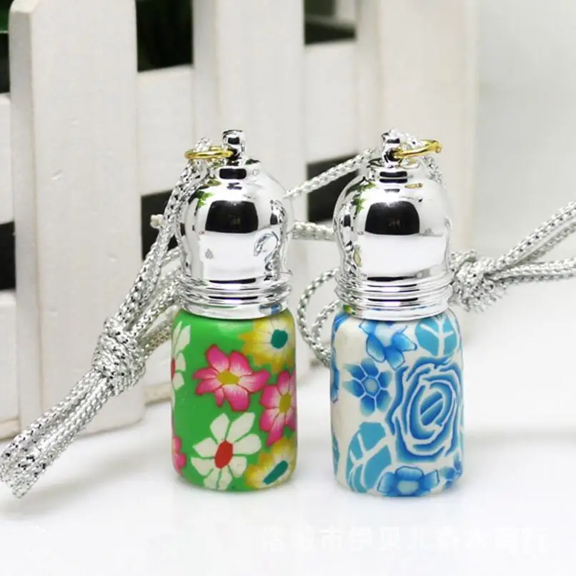 3ML Empty Polymer Clay Perfume Refillable Bottles Glass Essential Oil Roll On Roller Ball Bottle LX1521