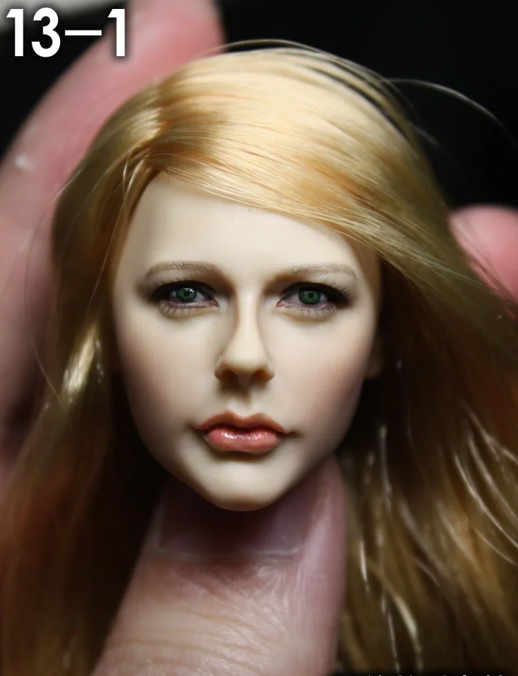 1/6 scale Europe girl headsculpt female Head shape Head carved for 12