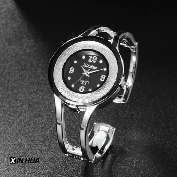 Luxury Women bangle watches quartz fashion bracelet watch crystal stainless steel brand xinhua casual clock wristwatch relojes