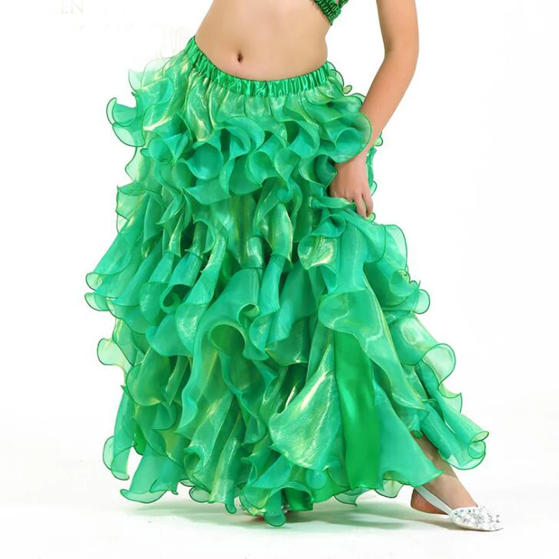 

New kids/Children size Belly Dance Skirt with Side Split dancing Skirts for Girls 8 colors available