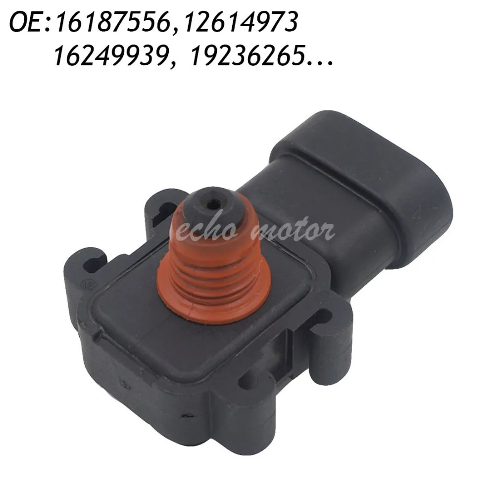 New MAP Sensor For Buick Cadillac Chevy (Chevrolet) GMC Hummer Oldsmobile Pontiac 16187556, 12614973, 16249939, 19236265