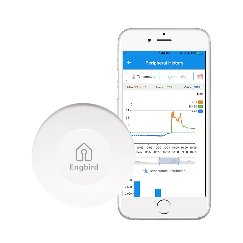 Высокоточный беспроводной Bluetooth термометр IBS-TH1 и регистратор данных датчик гигрометра с водонепроницаемым зондом для хранения продуктов