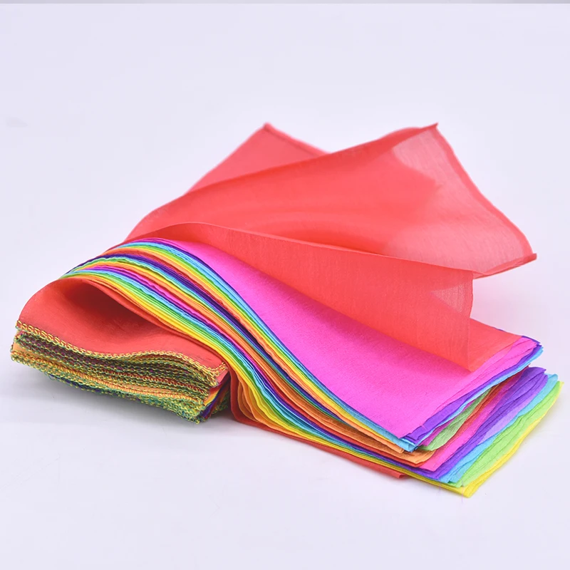 Rainbow Silk Streamer Multicolor(1000cm*18cm) Magic Tricks Scarve Appearing Magia Magician Stage Accessories Gimmick Props