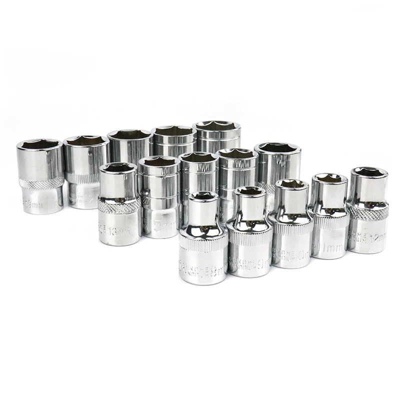 1/2'' Combination Drive Socket Set 8-32mm Hex Socket CR-V Socket Adapter For Auto Car Repair Impact Socket Tool Accessories 1pc