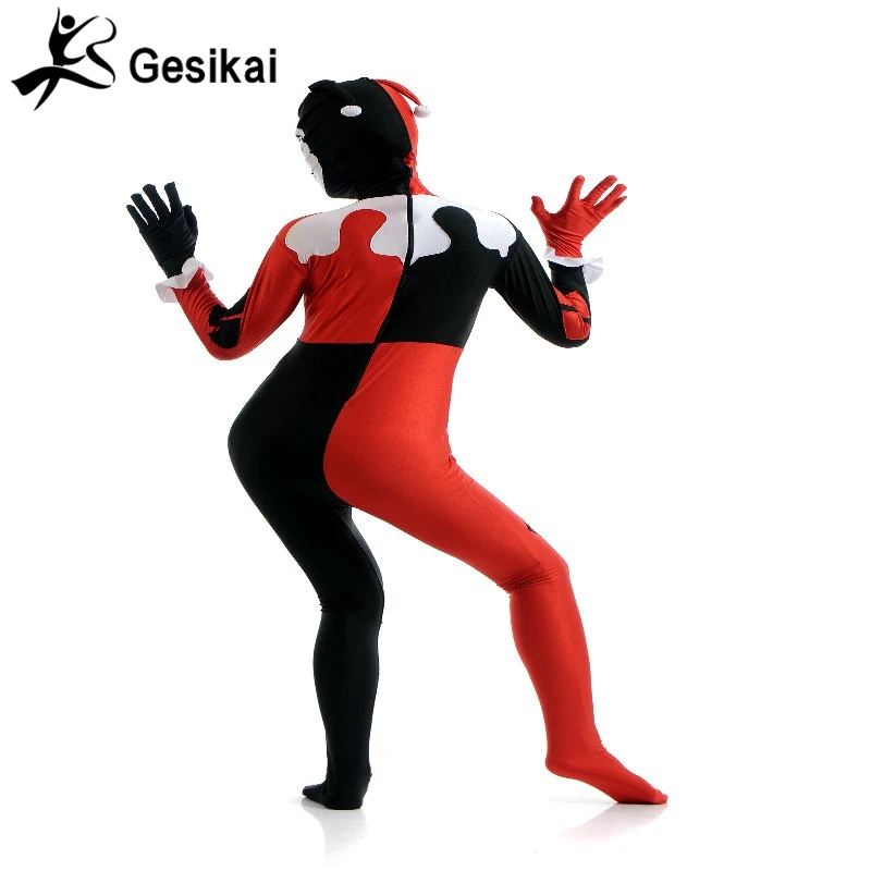 Women's Mix Color Zentai Full body Back Zipper Dancewears collant Suit women's Fancy Full body Cosplay costumi di Halloween