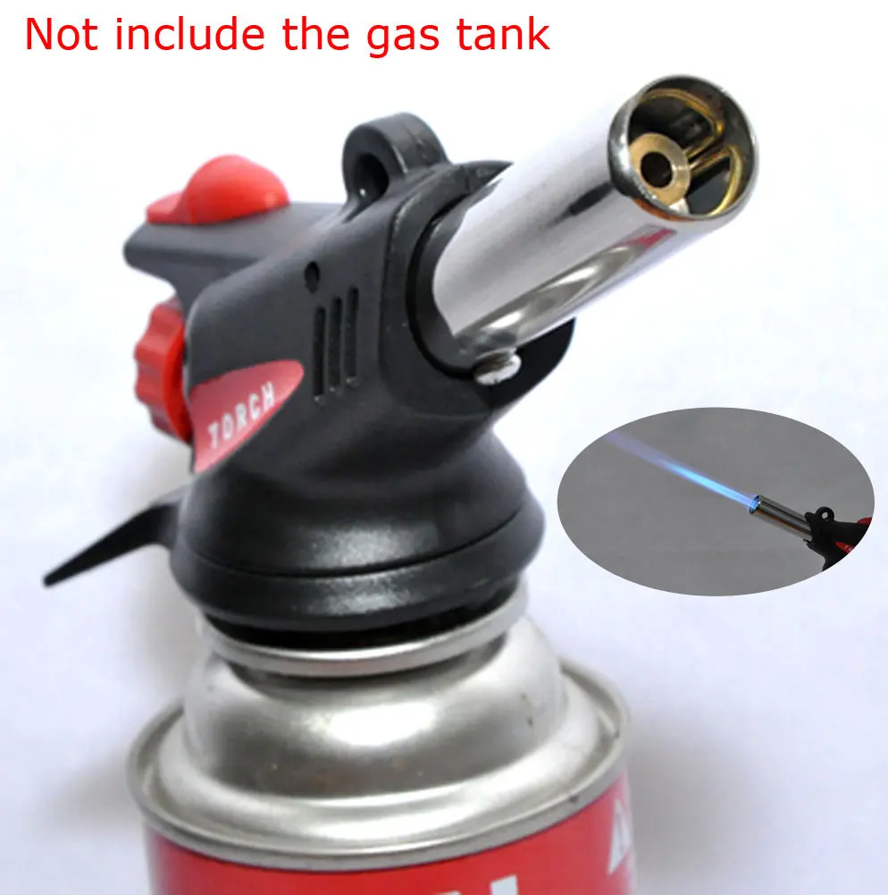 

Welding Soldering Lighter Butane Burner Gas Torch Auto Igniti Buckle Replacement on Welding Flamethrower Gun BBQ Camping Hiking