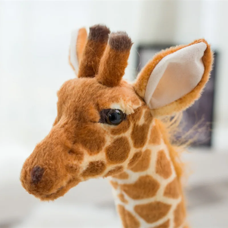 140Cm Giant Size Giraffe Knuffels Leuke Knuffeldier Zachte Giraffe Pop Verjaardagscadeau Kinderen Speelgoed