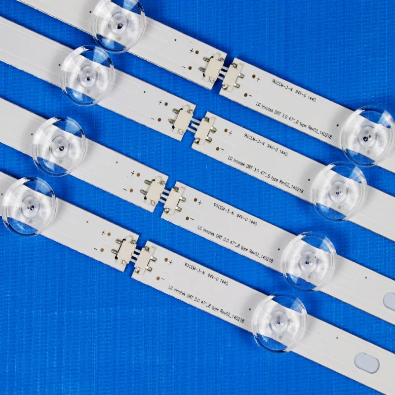 8Piece/Set TV Repair LED Backlight Strip For LG 47LY330C 47LY331C 47LY345C -ZA 47 inchs TV Backlight LED Bands Bars Lamps Strips