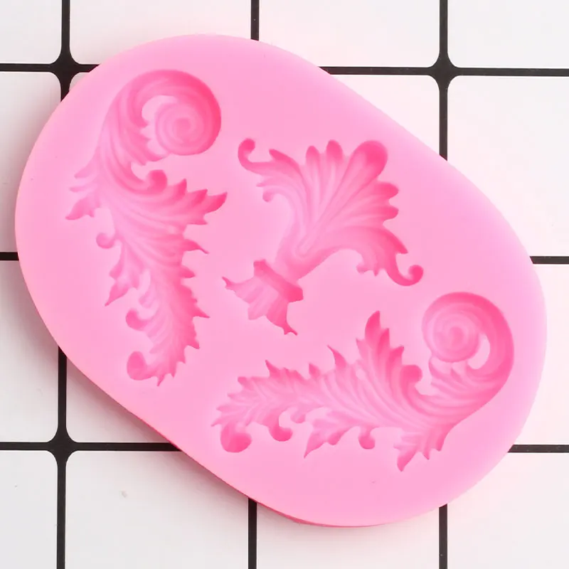 Scroll Relief Lace Silicone Mold Cake Border Fondant Molds DIY Wedding Cake Decorating Tools Candy Clay Chocolate Gumpaste Mould