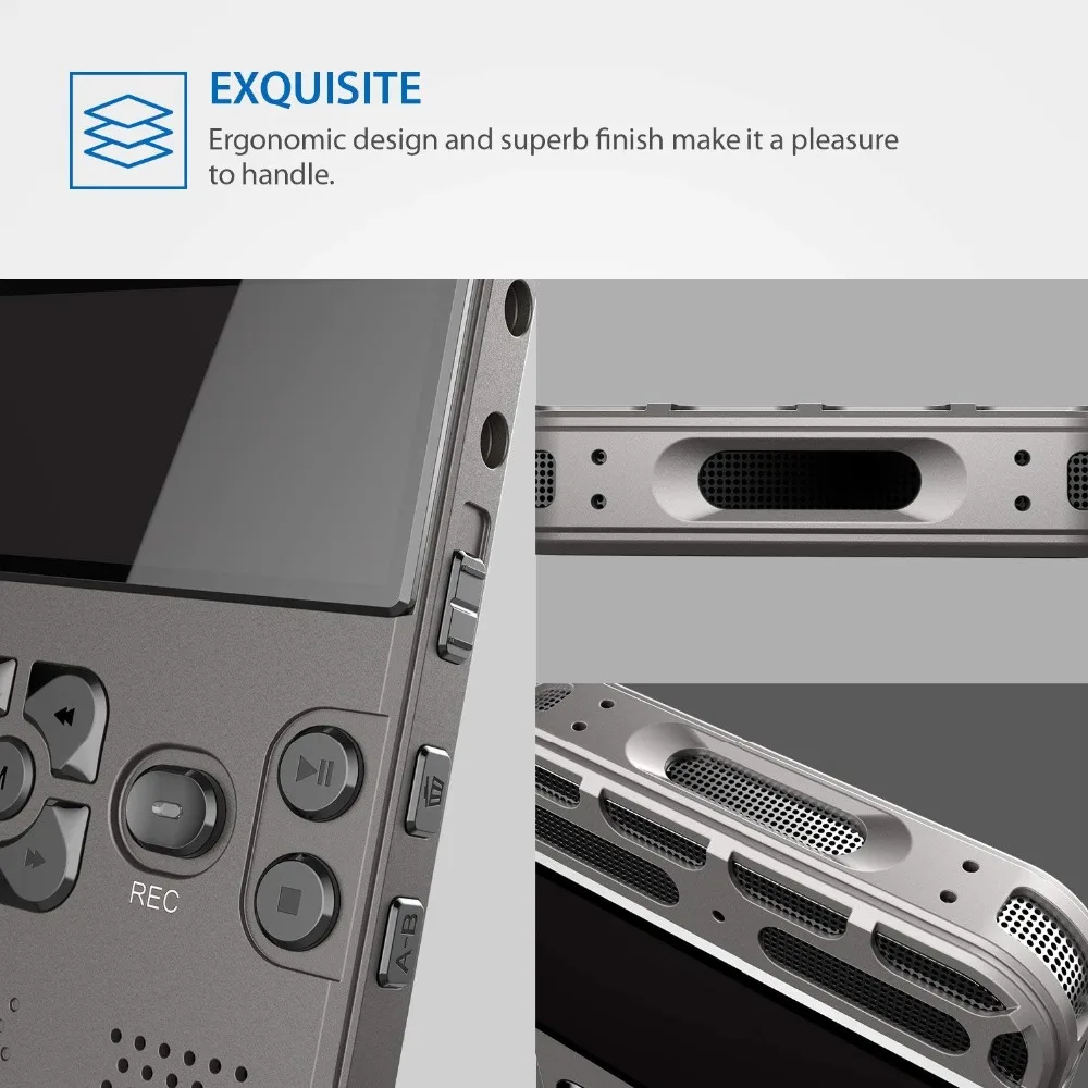 Professional digital Voice Recorder audio sound recording line-in voice activated record Portable MP3 Player 32GB Dictaphone