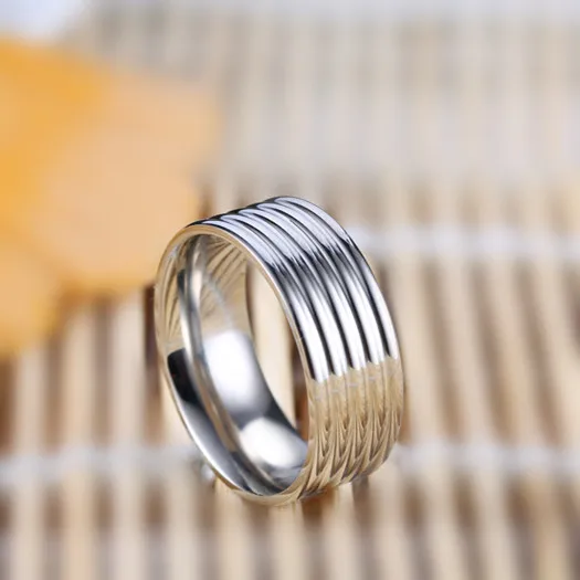 Wide Trendy Stainless Steel Ring For Woman And Man