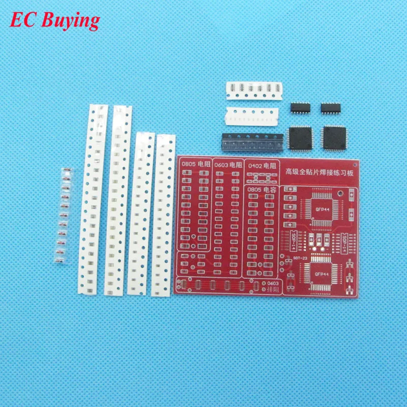 SMD SMT Components Welding Practice Board Soldering Skill Training Beginner DIY Kit  Electronic Kit for Self-Assembly