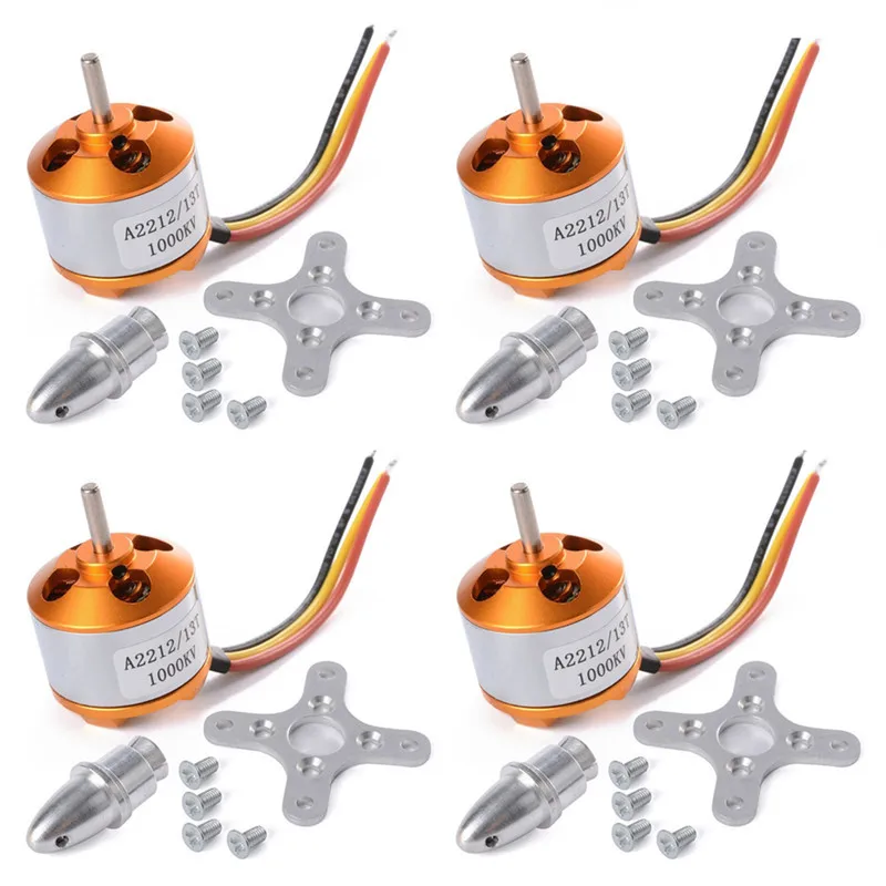 

4pcs/Lot XXD A2212 930KV 1000KV 1400KV 2200KV Brushless Motors +holders for RC Aircraft Four Axis Multicopter Quadcopter Parts