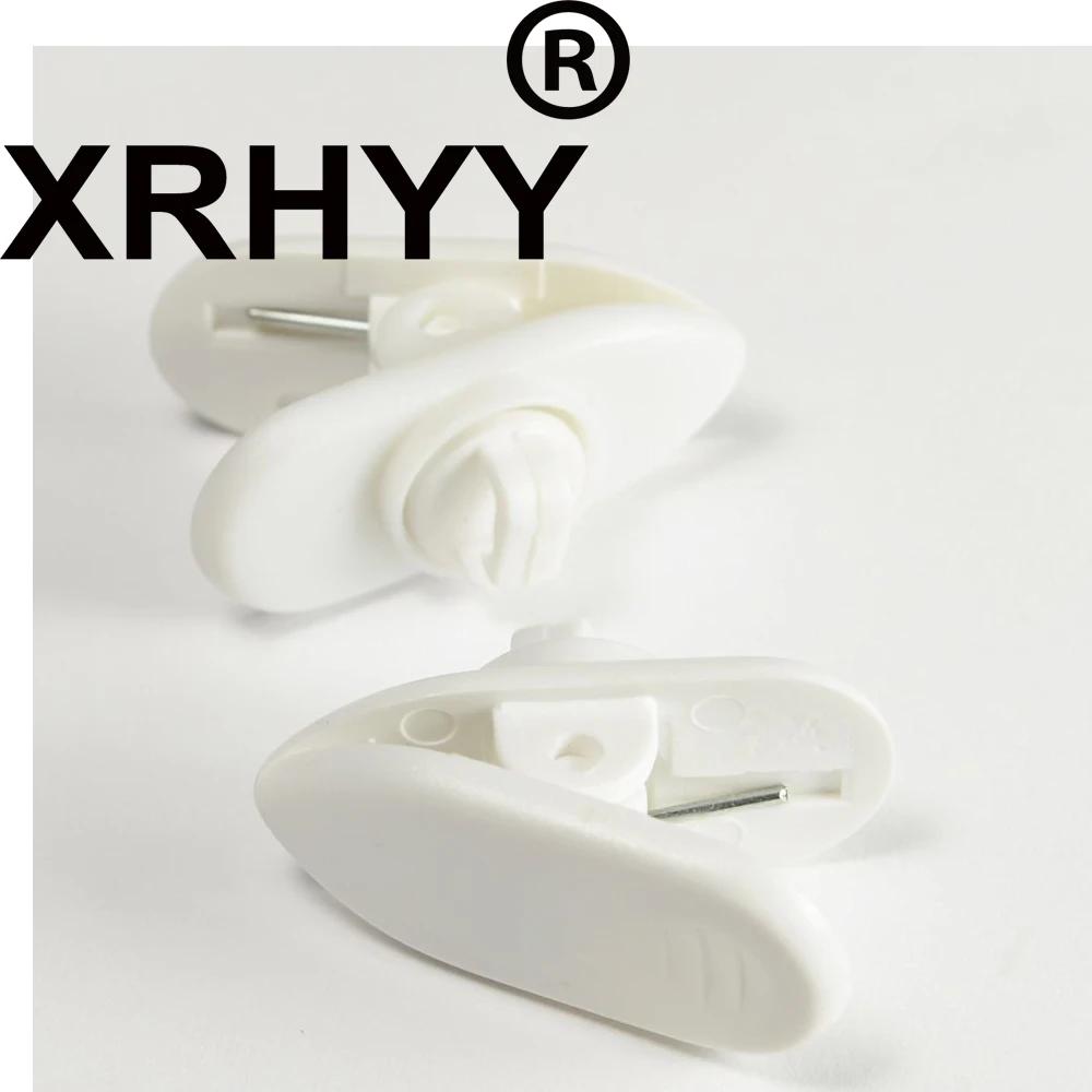 XRHYY White 5Pcs Rotate Mount Cable Clothing Clip Organizer for Beats Earphone - Clips onto your clothing to keep cord in place