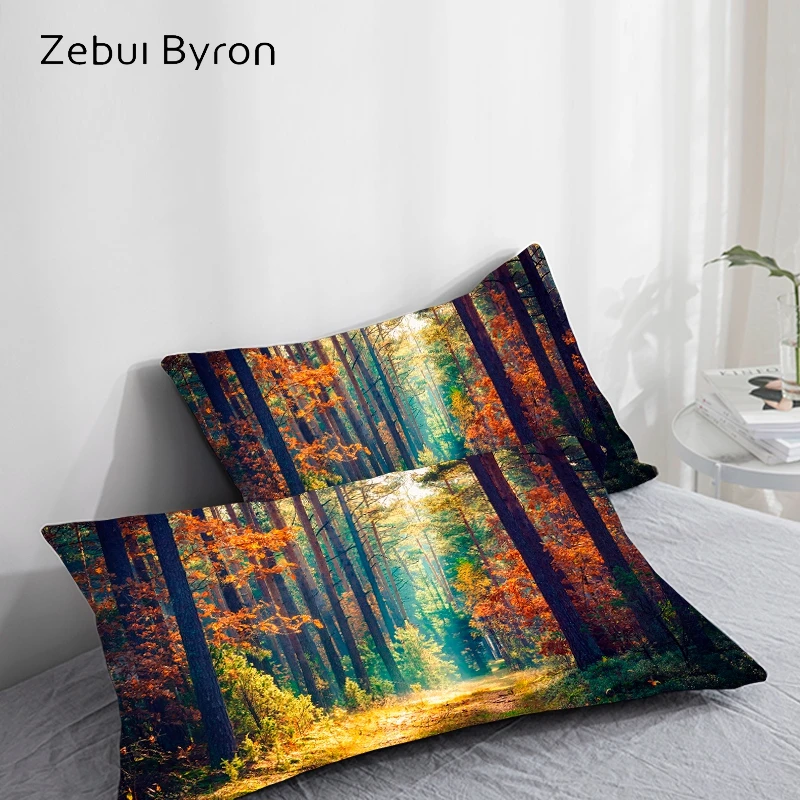 3D HD Pillow Case Pillowcase Custom 50x70/50x75/50x80/70x70,Decorative Pillow Cover,Bedding waterfall Drop Ship