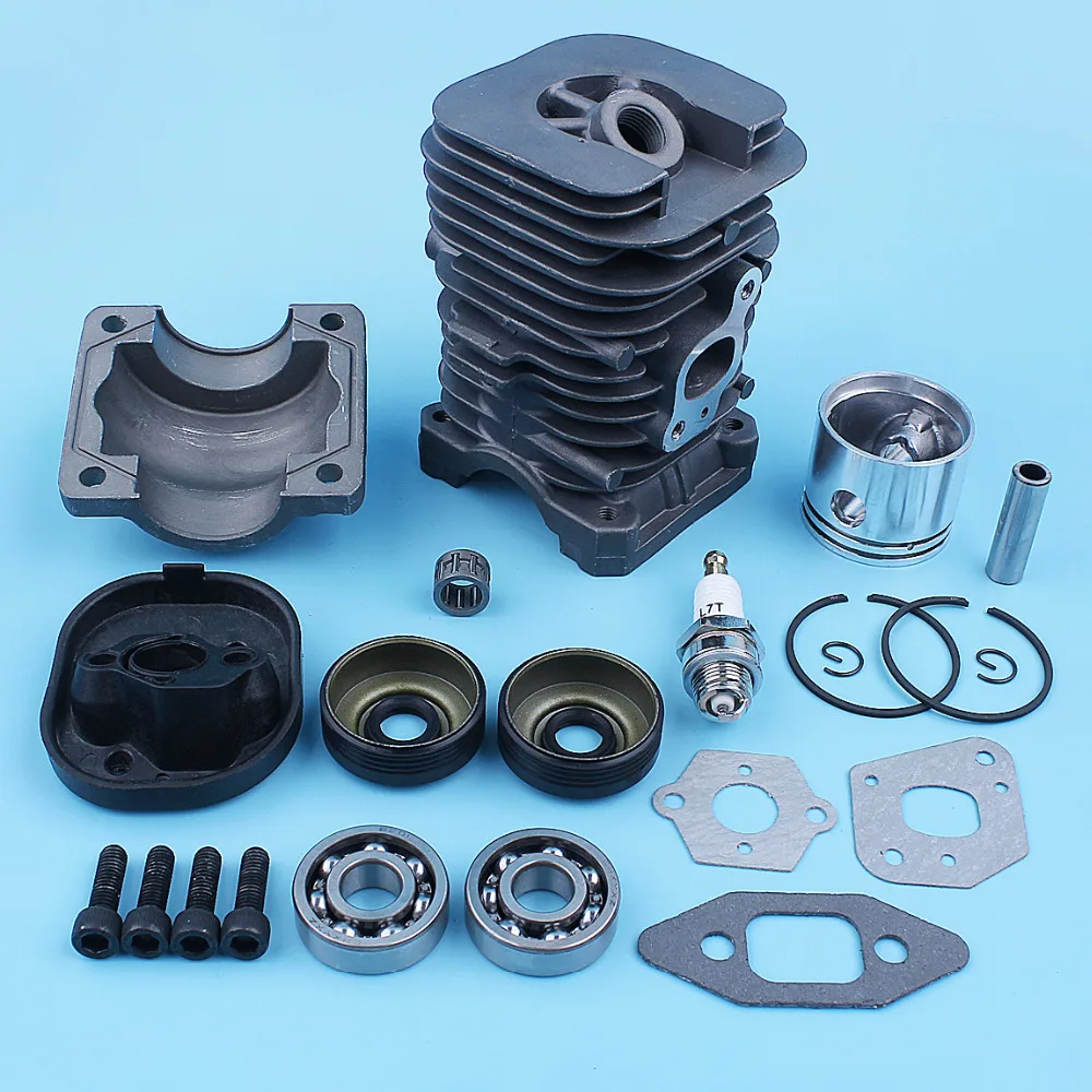 Imagem -06 - Kit de Pistão do Cilindro Pan Crank Rolamento Junta de Vedação para o Cat 335 435 440 338 438 444 Motosserra Mcculloch Mac Nikasil Banhado