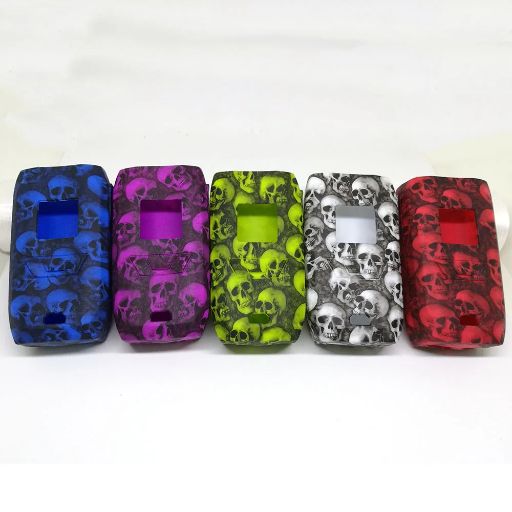 5 pcs different colors Design Skull Head Protective silicone case cover sleeve For Vaporesso Revenger 220 Kit Protective Case