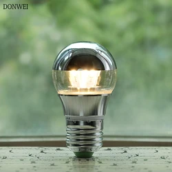 DONWEI-bombilla LED E27 E14, 5W, 7W, ahorro de energía, Media plata, sin sombras, 220V, 110V, blanco frío/cálido