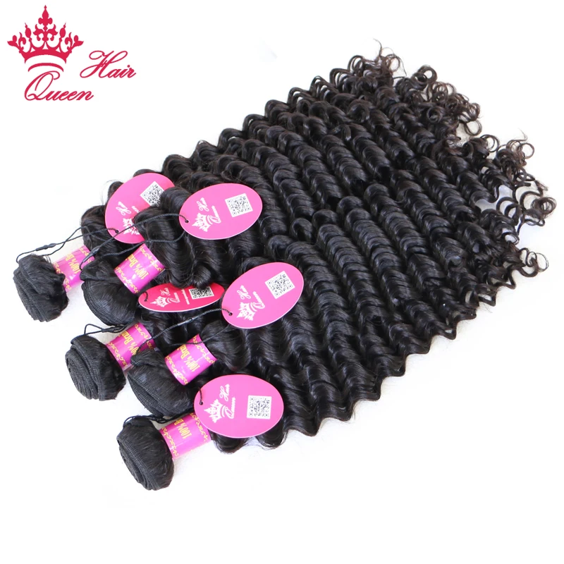 100% Unprocessed Virgin Top Brazilian Raw Hair Bundles Deep Wave Natural Color 30 Inch 100% Virgin Human Hair Weave
