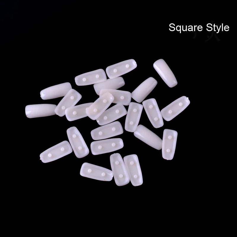100pcs Oval/Square Plastic Nail Tips Adjustable Nail Art Model Hand Practice Training Display DIY Nail Training Manicure Tools