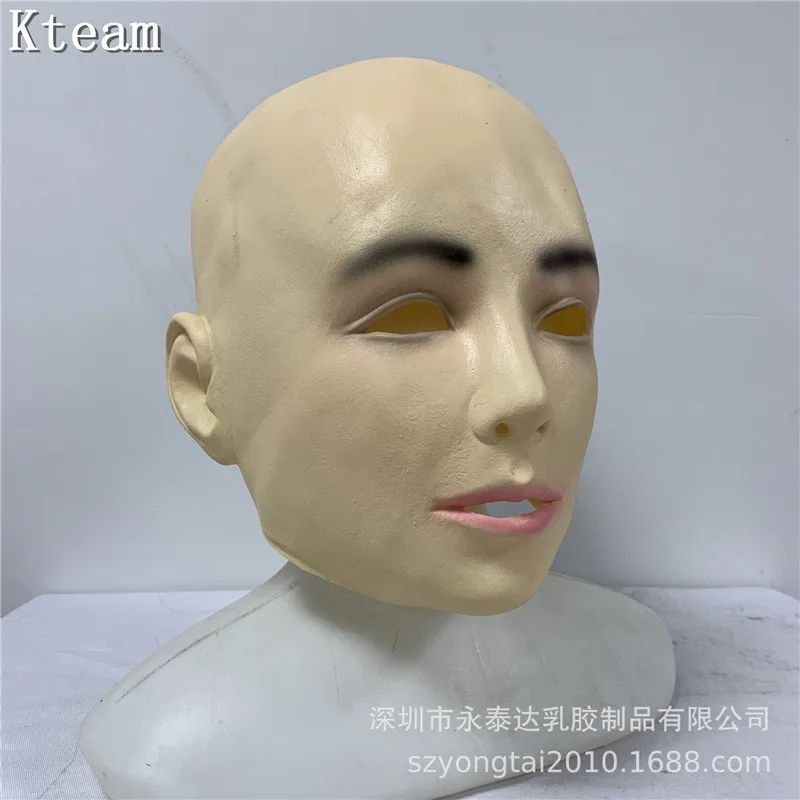 Realistic Silicone Female Mask For Halloween Human Female Masquerade Latex Party Mask Sexy Girl Crossdress Costume Cosplay Mask