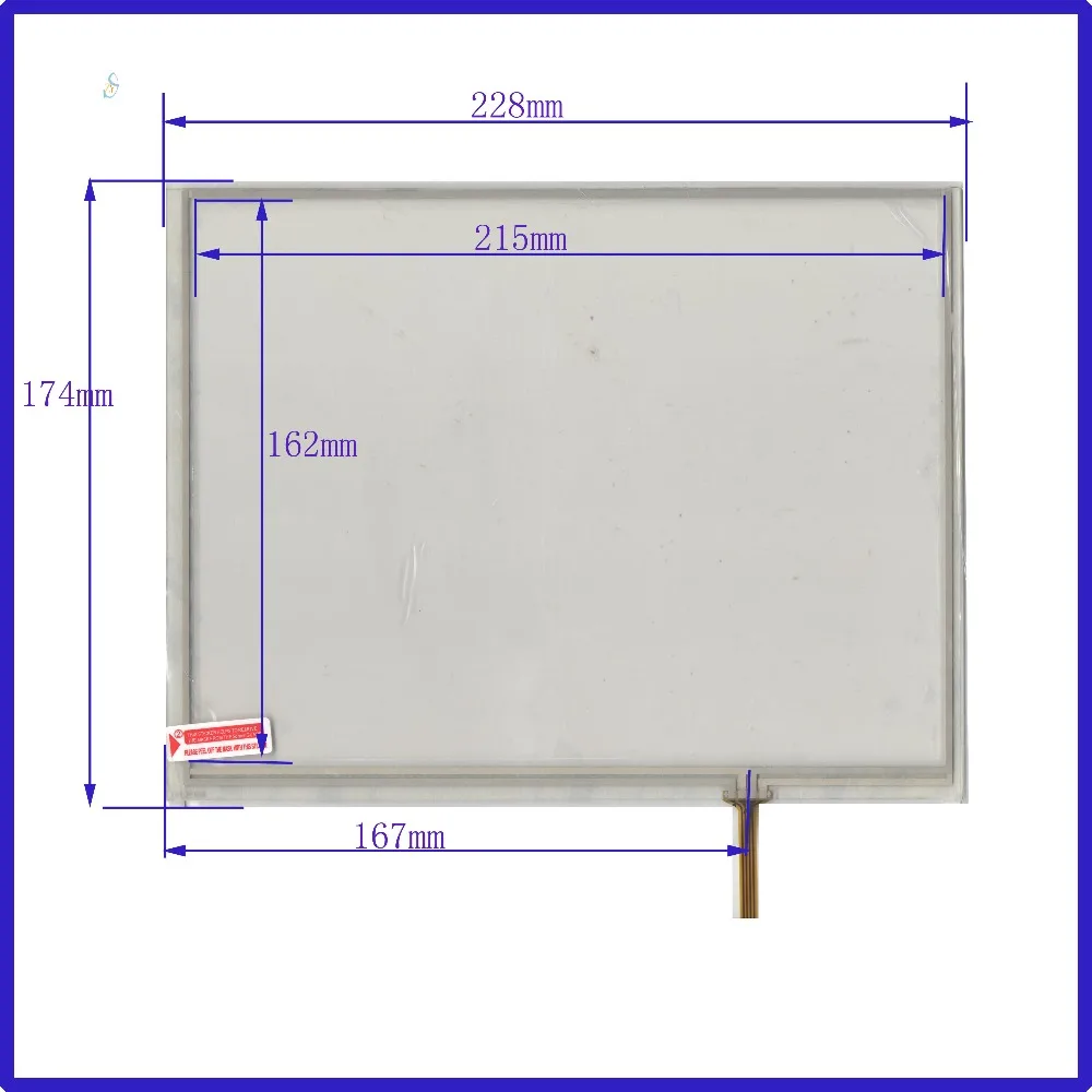 

ZhiYuSun 228mm*174mm TP1M0408 10.4inch resistance touch screen sensor 228*174 for display touch glass Industrial application