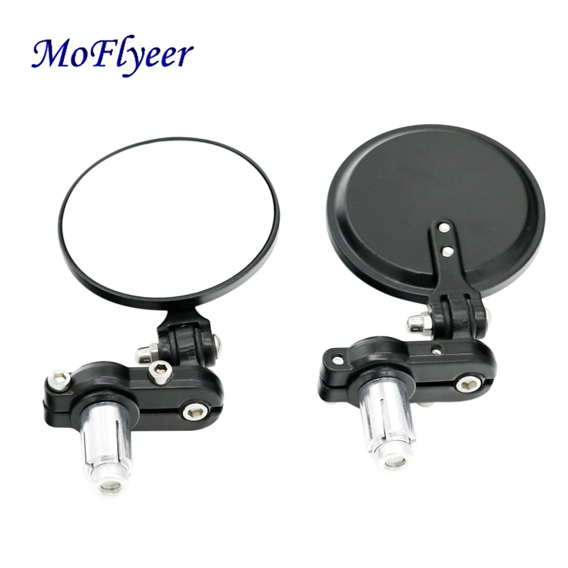 

Универсальное мотоциклетное зеркало MoFlyeer, алюминиевое боковое зеркало заднего вида, подходит для руля 8/7 дюйма 22 мм