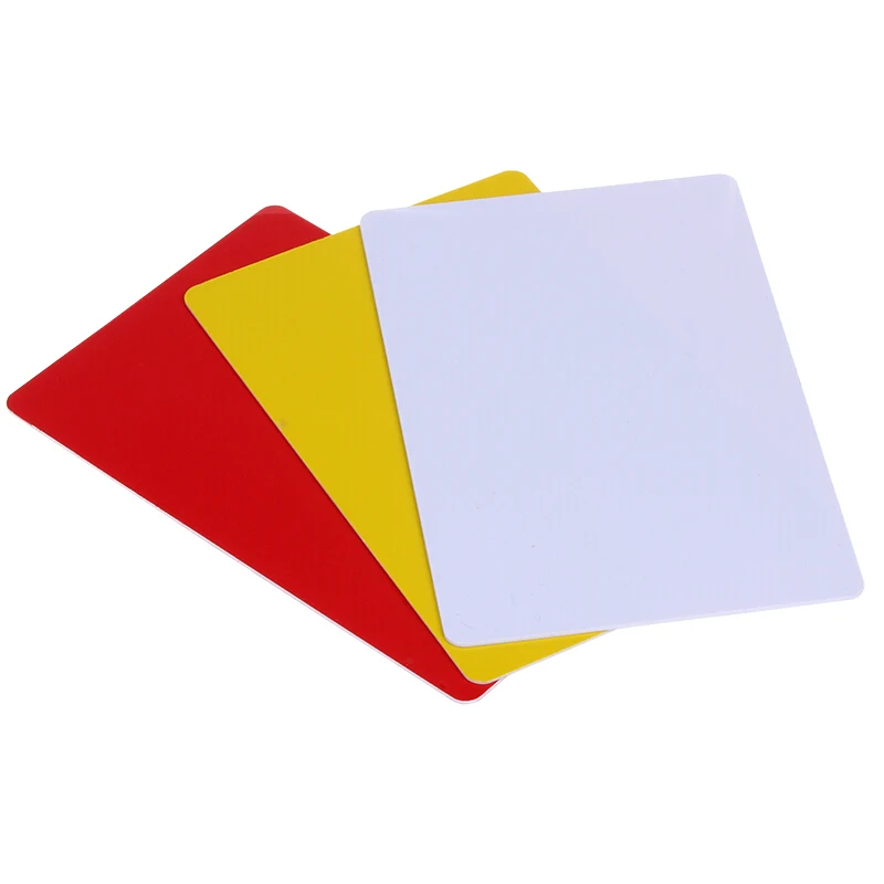 DHS standard referee card set for yellow red white table tennis games professional umpire tool ping pong accessories