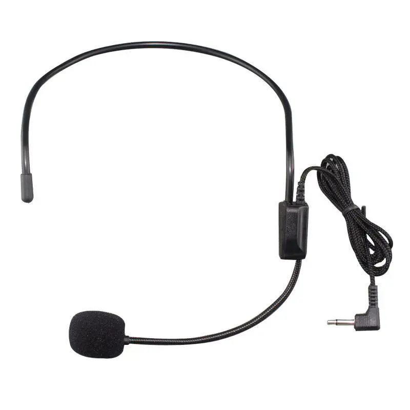 2019 New For Voice Amplifier Portable 3.5MM Wired Microphone Headset Studio Conference Guide Speech Speaker Stand Headphone