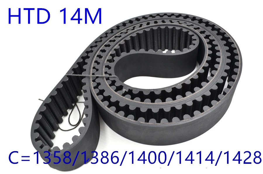 HTD 14M synchronous belt C=1358/1386/1400/1414/1428 width 30mm/40/50mm Teeth 97 99 100 101 102 HTD14M 1400-14M 1428-14M