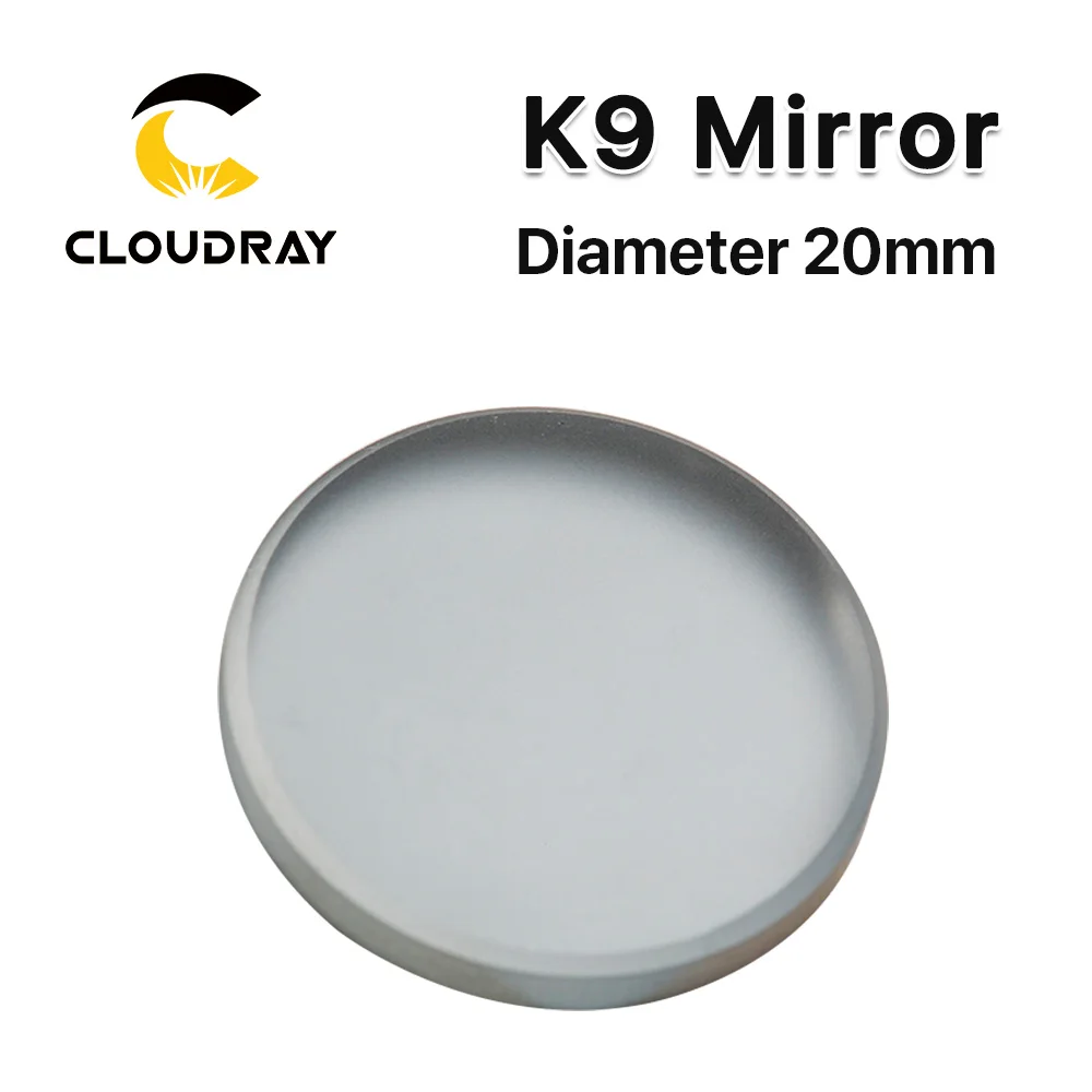 Cloudray 3pcs Diameter 20mm K9 CO2 laser reflection mirror glassmaterial with golden coating for laser engraver cutting Machine