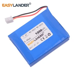 High capacity 7.4V 1200mAh  Li polymer Li ion battery For satlink WS-6933 WS-6923 WS6923 WS6933 satellite finder