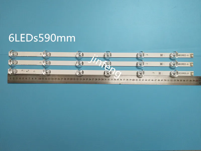 New original 5set=15 PCS 6LED 590mm LED strip for LG 32LY340C 32LF560V 32LB582D LGIT B A 6916L-1703B 1704B 6916L-2406A 2407A